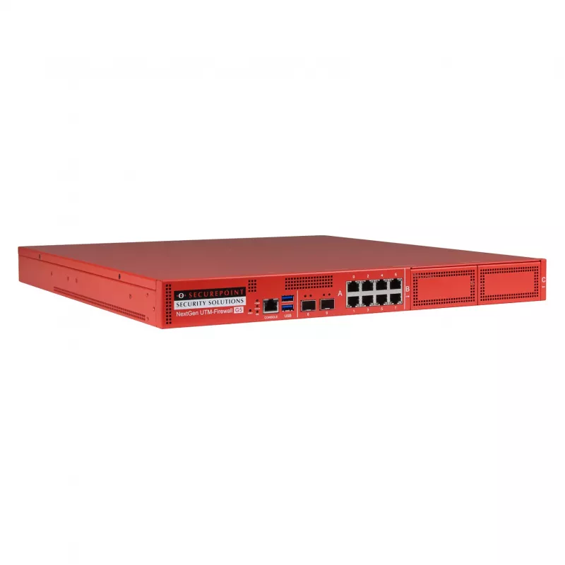 Securepoint RC1000R G5 Security UTM Appliance, 30 Gbit/s, 3,5 Gbit/s, 1000 utenti, AES, cablato, RJ-45