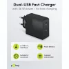 Caricabatterie da interno Goobay 61757 ricarica rapida USB Type-C 2 porte nero