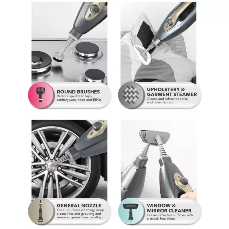 Beldray BEL01732TTVDE pulitore a vapore 14 in 1