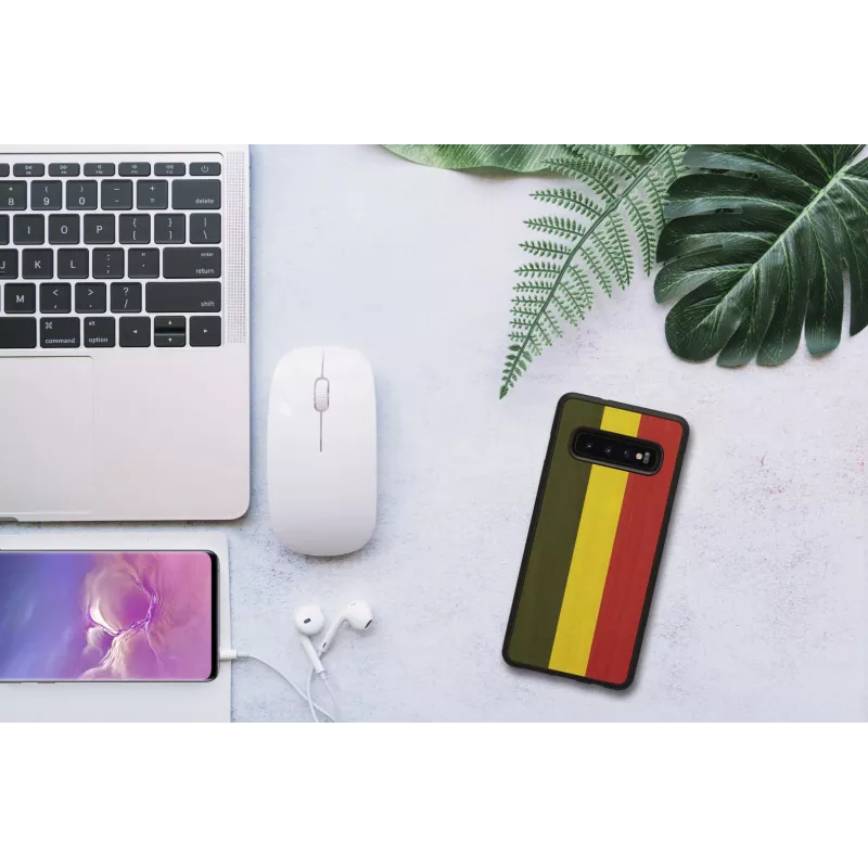 Custodia per smartphone man and wood per Galaxy S10 — reggae nero custodia protettiva