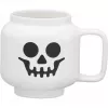 Tazza da caffè LEGO SKELETON, 255 ml, bianca, in scatola di ceramica, a forma di testa di minifigure LEGO, - 1 pezzo