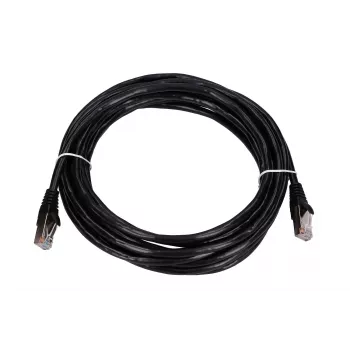 Cavo patch LAN Extralink Cat5e FTP 5 m, doppino in rame, RJ-45–RJ-45, nero