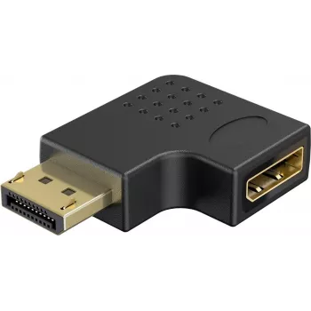 Goobay adattatore angolare DisplayPort 90° sinistra nero (77132)