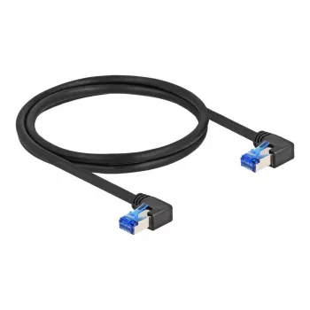 Cavo di rete DeLOCK RJ45 Cat.6A S/FTP angolare 1 m nero