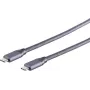 Cavo USB S/CONN 13-47010 USB 3.2 Gen 2x2 0,5 m grigio