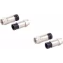 Set connettori maschi F a compressione coassiali ShiverPeaks 85029-A-SET2 per cavi da 7 mm, 2 pezzi