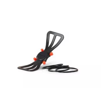 Supporto telefono regolabile deeper ITGAM0003 — supporto telefono per canna da pesca, silicone, per telefoni 3,5–5 pollici, 280 mm, nero