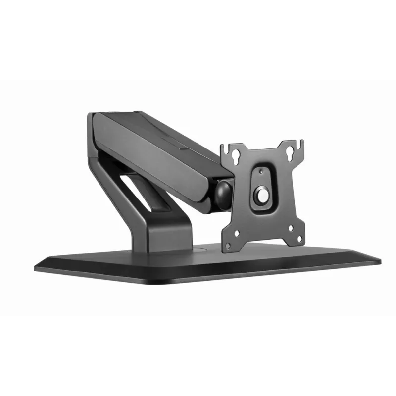 Stand da tavolo completamente orientabile per touchscreen GEMBIRD MS-D1ST-01 per display 17–32 pollici, nero, VESA 75x75–100x100, carico massimo 10 kg