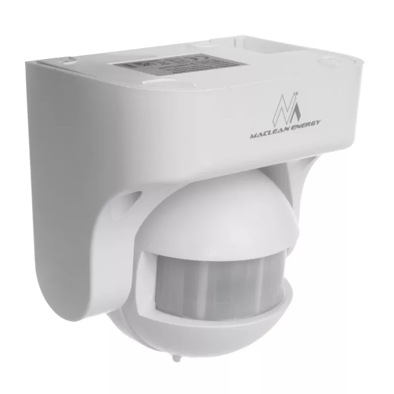 Rilevatore di movimento MACLEAN MCE358 W — sensore PIR di presenza, bianco