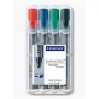 Staedtler 356 B WP4 set pennarelli per flipchart, 4 pezzi, nero blu verde rosso