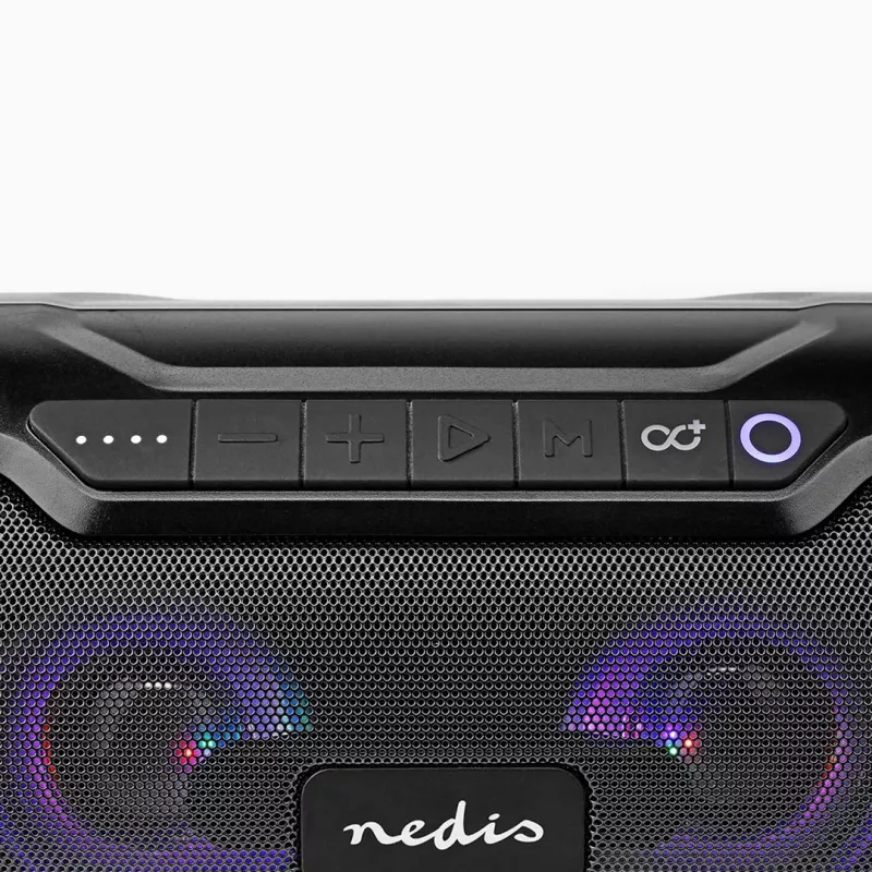 Altoparlante portatile/da festa Nedis SPBB310BK stereo altoparlante portatile nero 36 W