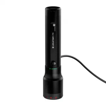 Torcia portatile Ledlenser P7R nera ricaricabile LED 1000 lumen, 3,7V 21700, IP68, 159 mm, 360 g