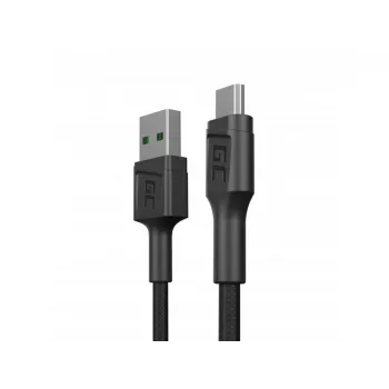 Cavo USB 2.0 Green Cell KABGC23, USB A a Micro-USB B, 0,3 m, nero