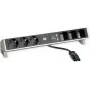 Desk2 3Schuko 3ABD caricatore USB acciaio inox (902.449)