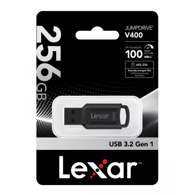 Lexar JumpDrive V400 chiavetta USB 256 GB USB Type-A 3.2 Gen 1 (3.1 Gen 1) nero