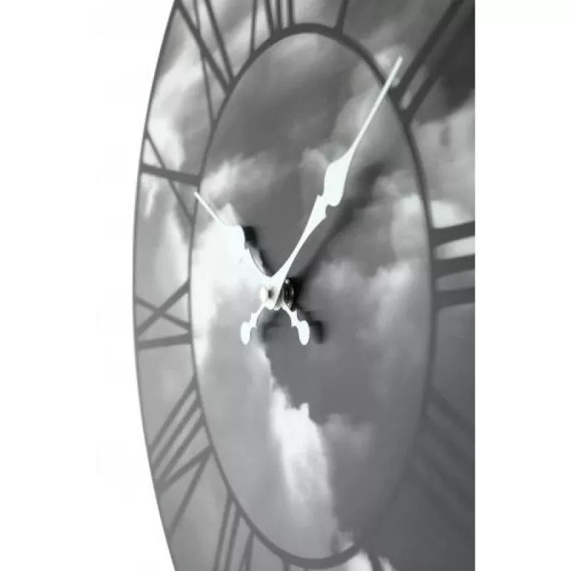 NeXtime orologio 3037 Clouds, Ø39 cm, da parete, nero