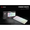 SAVIO PHENIX WHITE tastiera meccanica wireless, Gateron Red Pro, ABS