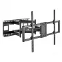 Supporto da parete per TV Maclean MC-482 per TV piatti e curvi da 60-120 pollici fino a max. 120 kg, VESA 900x600, orientabile, inclinabile e girevole, supporto TV universale