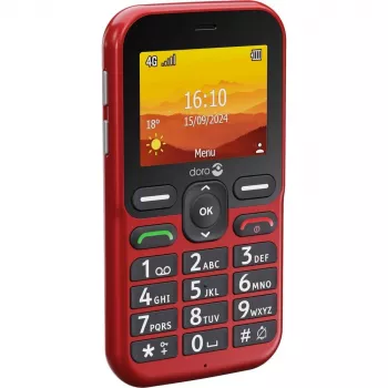 Doro Leva L10 4G, telefono a tasti grandi, rosso (380571)