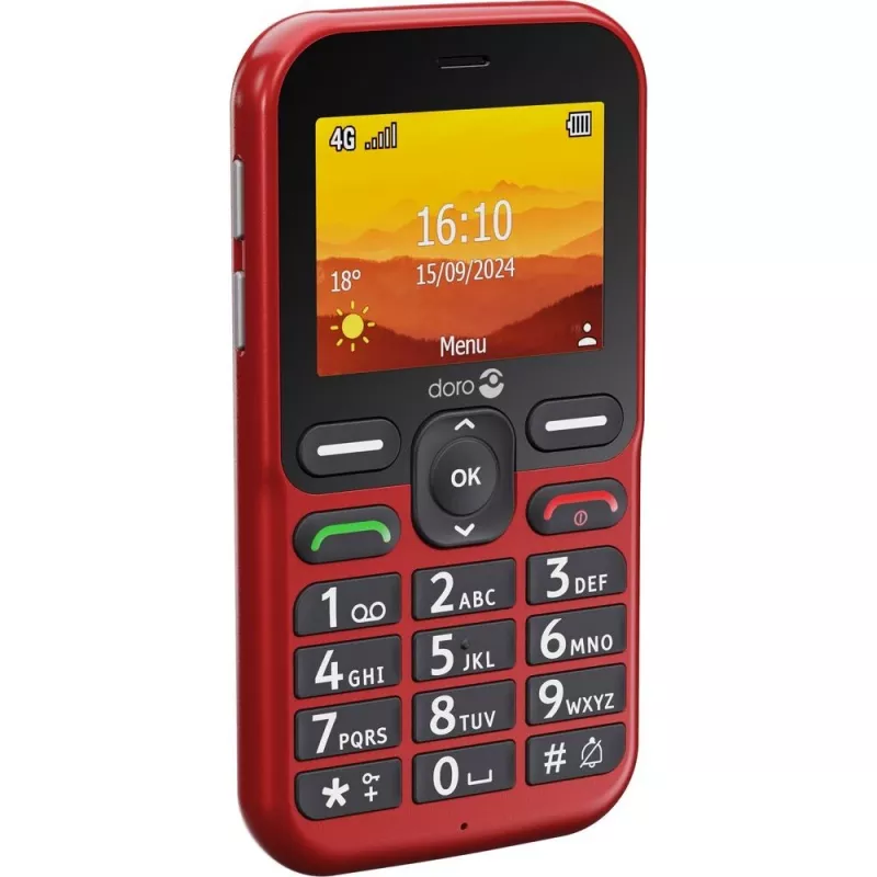 Doro Leva L10 4G, telefono a tasti grandi, rosso (380571)
