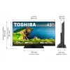 TV LED 43UV3F63DG 43 pollici display LED risoluzione 4K