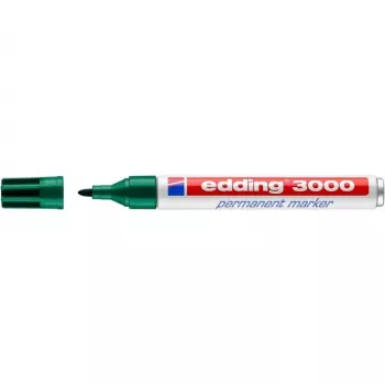 Pennarello indelebile Edding 3000 verde 10 pezzi