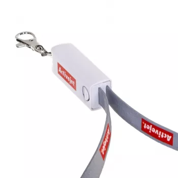Lanyard Activejet con cavo di ricarica caricabatterie 3 in 1 per cellulare