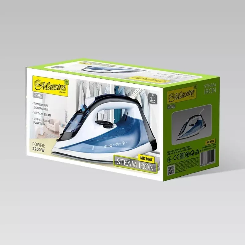 Ferro da stiro a vapore MAESTRO MR-306C 2200W bianco, blu