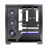 Case PC MODECOM Volcano Stellar 5F ATX Midi Tower, vetro temperato, 5 ventole preinstallate, USB‑C, supporta microATX/ATX, GPU max 420 mm, altezza dissipatore CPU 175 mm