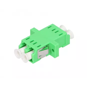 Extralink adattatore in fibra ottica LC/APC monomodale duplex, verde, connettore maschio LC/APC