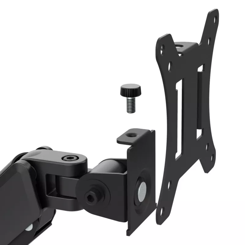 Supporto monitor Maclean, a gas, 17-32, 2-10kg, nero, MC-133