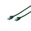 Cavo di rete Digitus CAT 5e SF/UTP RJ-45 0,5 m verde