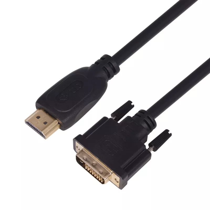 TB cavo HDMI-DVI 1,8 m rivestito in oro, DVI 24+1