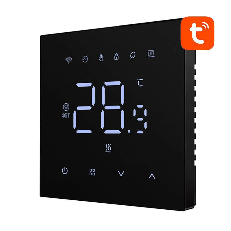 Avatto WT410-16A-B termostato intelligente per riscaldamento elettrico, 16 A, Wi-Fi