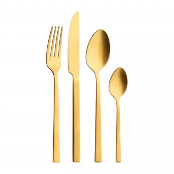 Set posate DOMINO GOLDEN SOUL D910100007 24 pezzi acciaio inox