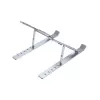 Unitek OT155SL supporto pieghevole per laptop, alluminio, argento