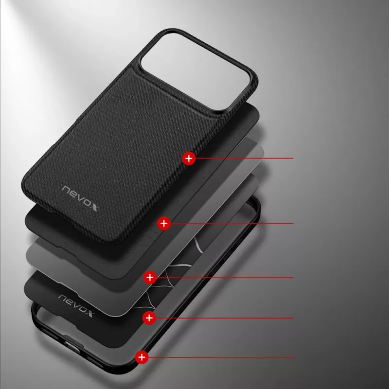 nevox StyleShell NYLO - iPhone 17 Pro Max 6.9 nero (2529)