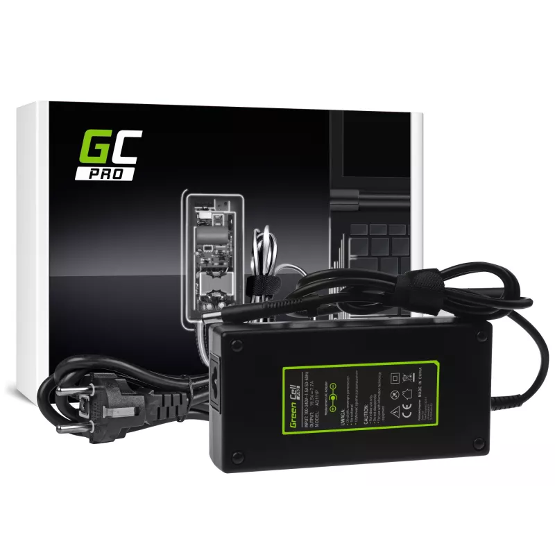 Alimentatore Green Cell AD111P 150W 19.5V 7.7A alimentatore universale per laptop nero