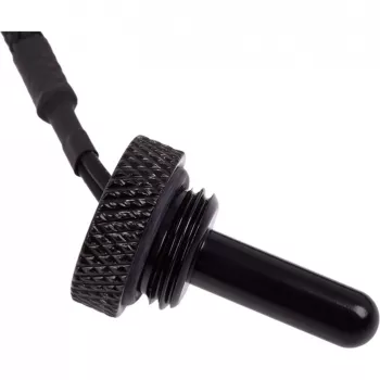 Alphacool Eiszapfen Sensore di temperatura Plug G1/4 - sensore di temperatura per sistema di raffreddamento a liquido - nero profondo - 50 cm