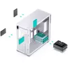 Case per PC Jonsbo D41 MESH Midi Tower bianco