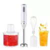 Adler AD 4620 set frullatore a immersione, 800 W, 2 velocità, tritatutto da 450 ml, bicchiere da 750 ml, frusta, bianco