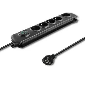 Protezione da sovratensione Qoltec 50269 nero 5 prese AC 230V