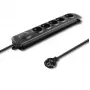 Protezione da sovratensione Qoltec 50269 nero 5 prese AC 230V