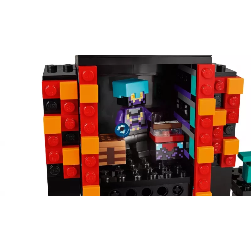 Giocattolo da costruzione LEGO Minecraft set 21279 La torre dell'Enderman, 867 pezzi, 2 minifigure, 450 mm di altezza