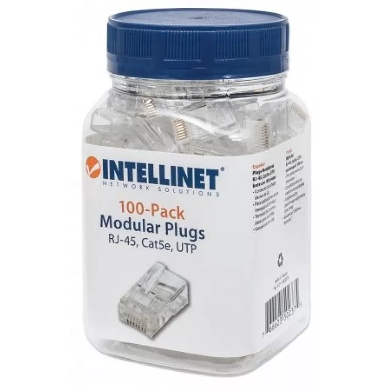 Intellinet 502375 connettore per fili RJ-45 trasparente