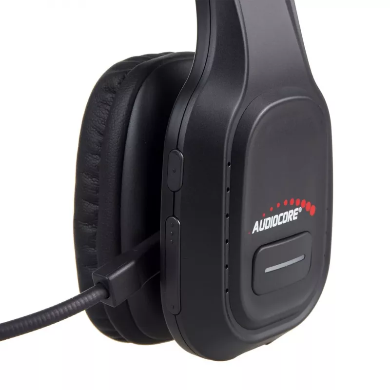 Cuffie Bluetooth con microfono Audiocore 74452 cancellazione del rumore microfono call center Google Siri ufficio senza fili