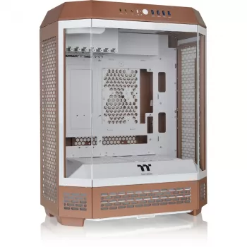 Case per PC Thermaltake The Tower 600 Midi-Tower Mocha — ATX/Micro-ATX/Mini-ITX, vetro temperato, 1x 3,5 pollici + 2x 2,5 pollici, 4x USB 3.2