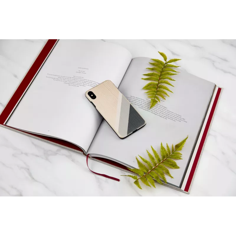 Custodia per cellulare man and wood per iPhone XS Max — abito grigio, nero