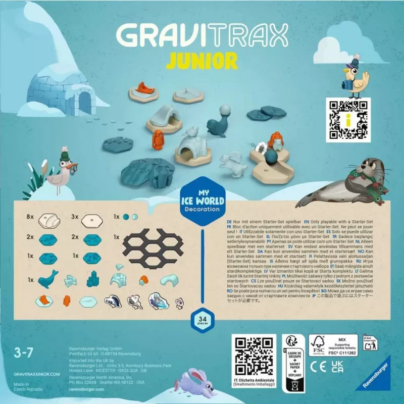 Gioco da tavolo Ravensburger GraviTrax Junior 3 anni e più