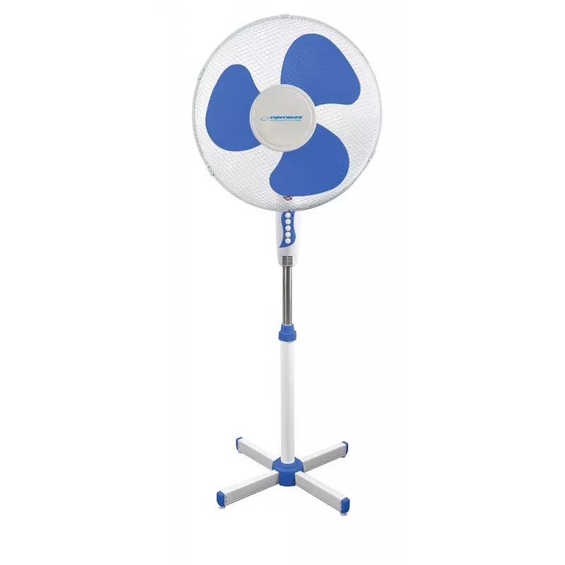Ventilatore domestico ESPERANZA EHF001WB — 40 cm, 3 velocità, a piantana, altezza regolabile, oscillante